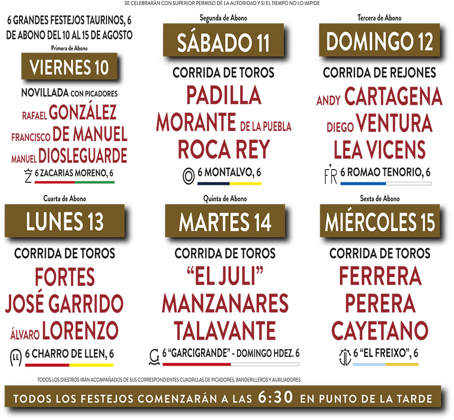 Cartel toros Gijón - Feria taurina de Begoña 2018