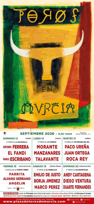 Plaza de toros de Murcia | Feria Taurina Septiembre 2026 | Servitoro